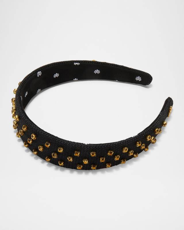 Crystal Dorado Burlap Bessette Headband